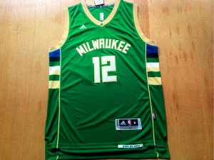 Maillot De Basket Milwaukee Bucks Jabari Parker 12 Tissus Sportif Fans Edition Vert